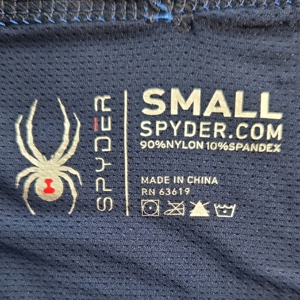 Spyder Blue Performance Boxer Briefs Moisture-Wicking Stretch - Picture 2 of 4